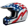 AFX FX-17 Flag Off Road Helmet White -Scootik Bike Shop 2010 AFX FX 17 Freedom Helmet White