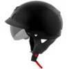 Scorpion EXO-C110 Solid Black Open Face Helmet -Scootik Bike Shop EXO C110 GBLK side visor