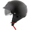Scorpion EXO-C110 Solid Matte Black Open Face Helmet -Scootik Bike Shop EXO C110 MBLK side visor