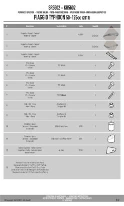 Givi SR5602 Specific Rack For Piaggio Typhoon 50 & 125 (2011-2012) -Scootik Bike Shop GVSR5602 fi 1