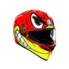 AGV K3 SV Birdy Helmet, Red/Yellow -Scootik Bike Shop agv k3 sv birdy helmet red yellow