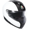 AGV Sportmodular Helmet, White/Black -Scootik Bike Shop agv sportmodular helmet white black