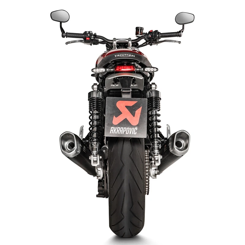 Akrapovic S-T12SO2-HCQTBL Slip-on Line Tapered Exhausts, Black For Triumph Speed Twin '19-'20 6 Akrapovic S-T12SO2-HCQTBL Slip-on Line Tapered Exhausts, Black For Triumph Speed Twin '19-'20 - Image 4