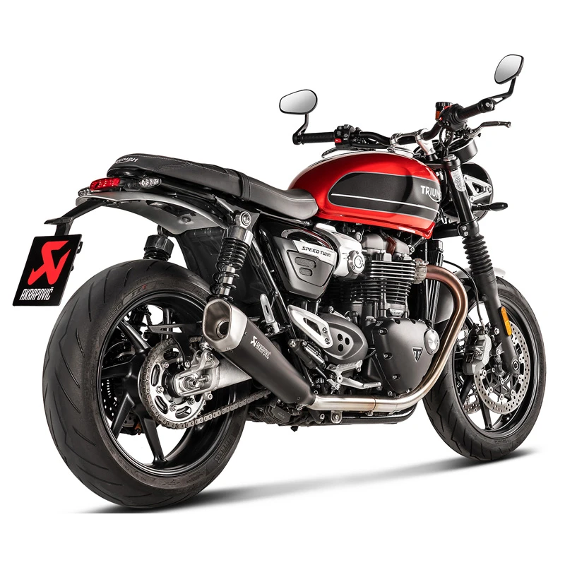 Akrapovic S-T12SO2-HCQTBL Slip-on Line Tapered Exhausts, Black For Triumph Speed Twin '19-'20 3 Akrapovic S-T12SO2-HCQTBL Slip-on Line Tapered Exhausts, Black For Triumph Speed Twin '19-'20