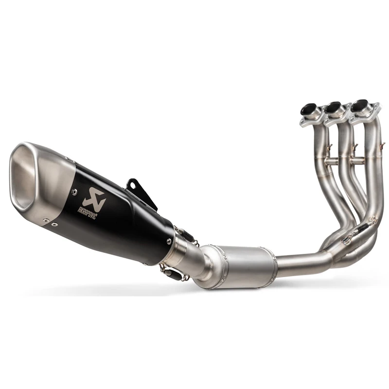 Akrapovic S-T6R1-CQTBL Racing Line Full Exhaust, Titanium For Triumph Trident 660 '21- 4 Akrapovic S-T6R1-CQTBL Racing Line Full Exhaust, Titanium For Triumph Trident 660 '21- - Image 2