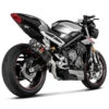 Akrapovic S-T7SO2-APC Slip-on Line Exhaust, Titanium For Street Triple 765 /RS/R/S '21- -Scootik Bike Shop akrapovic s t7so2 apc slip on line exhaust
