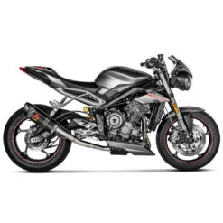 Akrapovic S-T7SO2-APC Slip-on Line Exhaust, Titanium For Street Triple 765 /RS/R/S '21- -Scootik Bike Shop akrapovic s t7so2 apc slip on line exhaust image3
