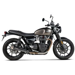 Akrapovic S-T9SO2-HCQTBL Slip-on Line Exhausts, Titanium For Street Twin 900 (2016-2020) -Scootik Bike Shop akrapovic s t9so2 hcqtbl slip on line exhausts image3