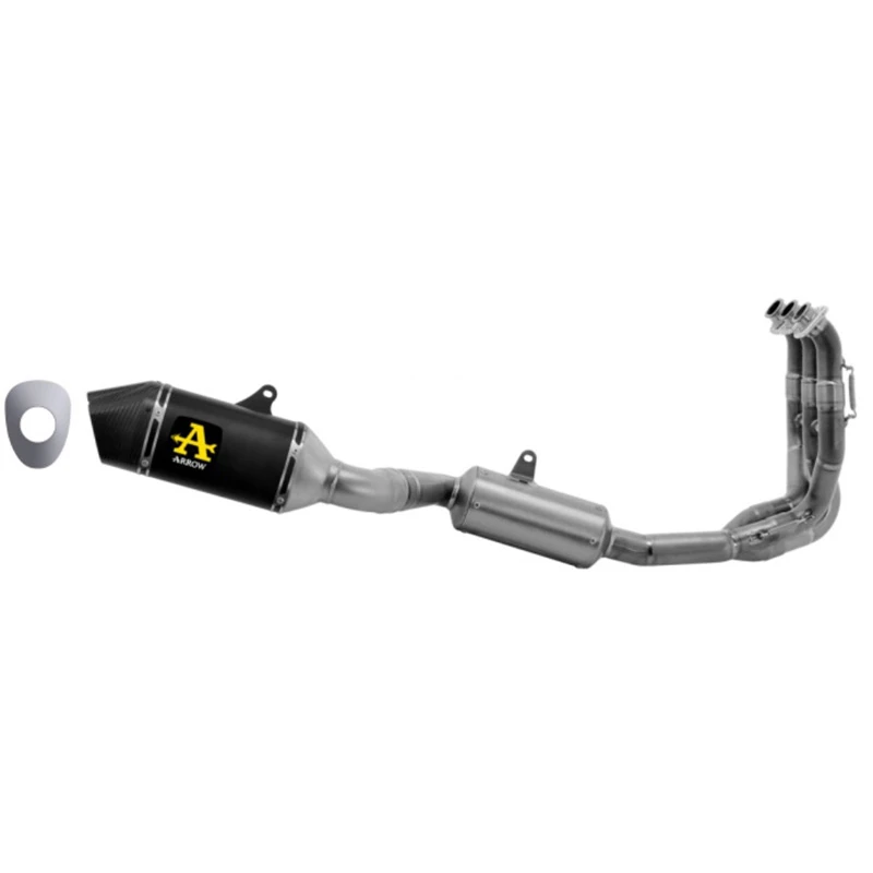 Arrow 71501VAN Veloce Full Exhaust, Aluminum Dark For Triumph Trident 660 (2021-) 4 Arrow 71501VAN Veloce Full Exhaust, Aluminum Dark For Triumph Trident 660 (2021-) - Image 2