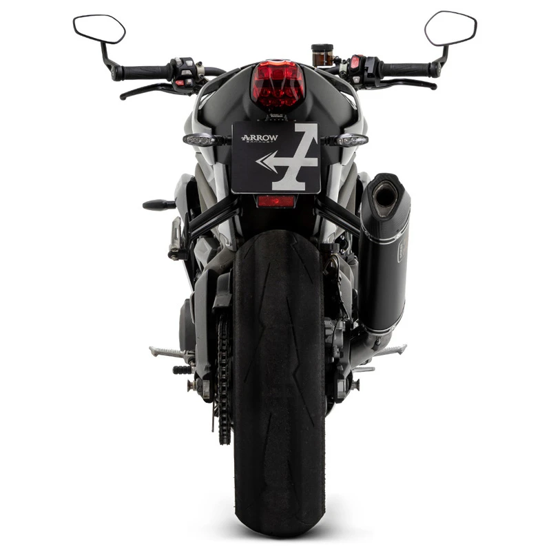 Arrow 71502VAN Veloce Slip-on Exhaust, Alum. Dark For Triumph Street Triple 765 '20-'22 4 Arrow 71502VAN Veloce Slip-on Exhaust, Alum. Dark For Triumph Street Triple 765 '20-'22 - Image 2
