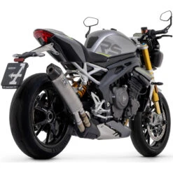 Arrow 71955PK Race-Tech Slip-on Exhaust, Titanium For Triumph Speed Triple 1200 RS '21-