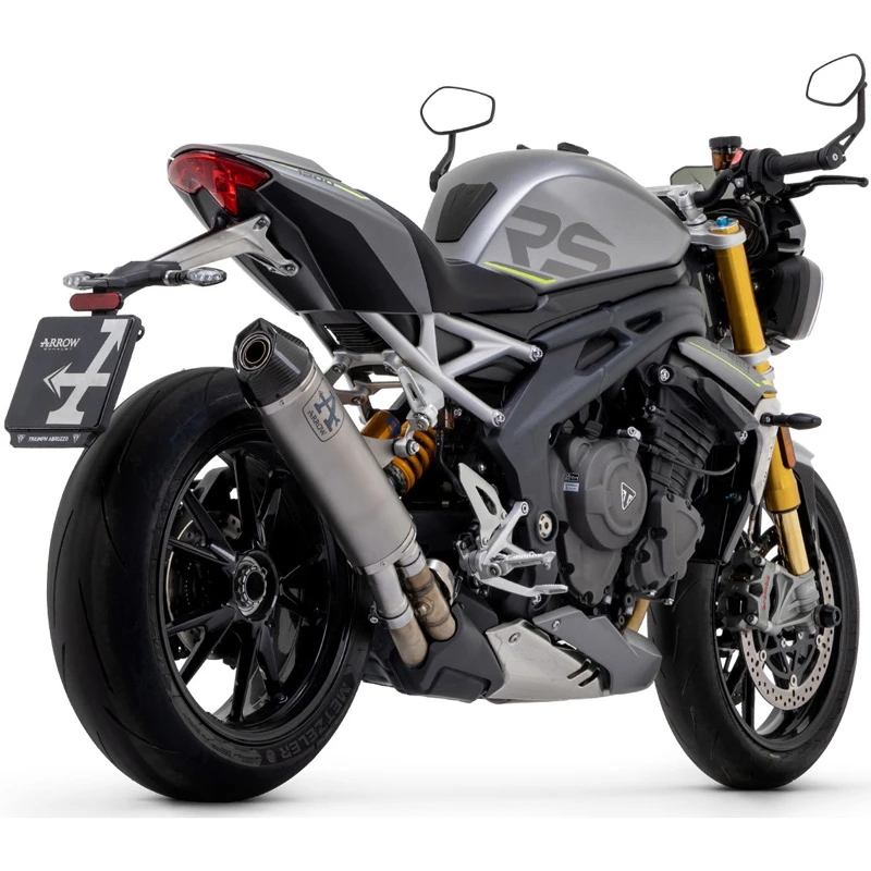 Arrow 71955PK Race-Tech Slip-on Exhaust, Titanium For Triumph Speed Triple 1200 RS '21- 3 Arrow 71955PK Race-Tech Slip-on Exhaust, Titanium For Triumph Speed Triple 1200 RS '21-