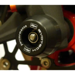 Evotech PRN013712 Front Axle Sliders For Triumph Street Triple R / RS / S (2017-) -Scootik Bike Shop evotech prn013712 front axle sliders image5