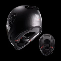 Forcite MK1S Carbon Smart Helmet, Gloss Black -Scootik Bike Shop forcite mk1s carbon smart helmet gloss black image8 1
