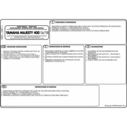 Givi E331 Top Box Adapter Plate Monokey For Yamaha Majesty 400 (2004-2014) -Scootik Bike Shop givi e331 adapter plate majesty400 4