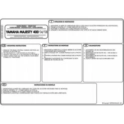 Givi E331M Top Box Adapter Plate Monolock For Yamaha Majesty 400 '04-up -Scootik Bike Shop givi e331m adapter plate majesty400 4