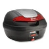 Givi E340NA 34 Liter Monolock Top Case Matte Black -Scootik Bike Shop givi e340na 34ltr matte black monolock case