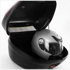 Givi E470NA 47 Liter Monolock Top Case Matte Black 10 Givi E470NA 47 Liter Monolock Top Case Matte Black -Scootik Bike Shop givi e470na 47ltr matte black monolock case 1