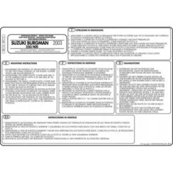 Givi SR115 Specific Rack For Burgman 250-400 '03-'06 -Scootik Bike Shop givi sr115 specific rack burgman an400 4