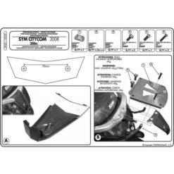 Givi SR231M Specific Rack For Sym Citycom 300 (2008-2019) -Scootik Bike Shop givi sr231m specific rack citycom300 1