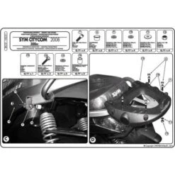 Givi SR231M Specific Rack For Sym Citycom 300 (2008-2019) -Scootik Bike Shop givi sr231m specific rack citycom300 2