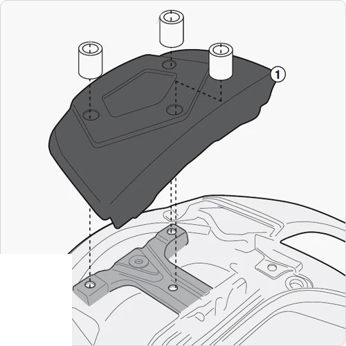 Givi SR3104KIT Top Case Fitting Kit For Suzuki Burgman 650 / 650 Executive (2013-current) 3 Givi SR3104KIT Top Case Fitting Kit For Suzuki Burgman 650 / 650 Executive (2013-current)