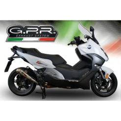 GPR E4.BMW.84.PCEV Powercone Evo Slip-on Exhaust For BMW C650 Sport '16-'20 -Scootik Bike Shop gpr e4 bmw 84 pcev powercone evo slip on exhaust image2
