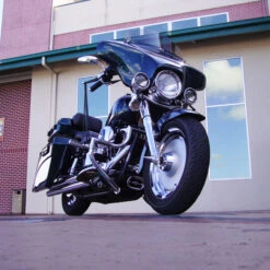 TKY GPS Batwing Fairing With Full GPS Stereo 6" X 9" Marine Speakers Installed 19 TKY GPS Batwing Fairing With Full GPS Stereo 6" X 9" Marine Speakers Installed -Scootik Bike Shop harley fatboy gps fairing2