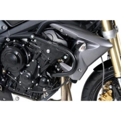 Hepco & Becker 501.7520 Engine Guard, Black For Triumph Street Triple 675 5 Hepco & Becker 501.7520 Engine Guard, Black For Triumph Street Triple 675 -Scootik Bike Shop hepco becker 501 7520 engine guard street triple image2