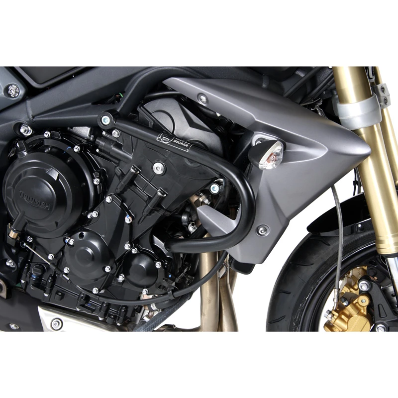 Hepco & Becker 501.7520 Engine Guard, Black For Triumph Street Triple 675 4 Hepco & Becker 501.7520 Engine Guard, Black For Triumph Street Triple 675 - Image 2