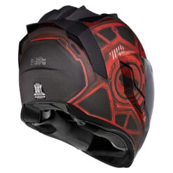 Icon Airflite Blockchain Helmet, Red -Scootik Bike Shop icon airflite blockchain helmet red image3