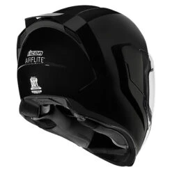 Icon Airflite Helmet, Gloss Black -Scootik Bike Shop icon airflite helmet gloss black image3