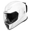 Icon Airflite Helmet, Gloss White -Scootik Bike Shop icon airflite helmet gloss white