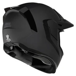 Icon Airflite Moto Rubatone Helmet, Black -Scootik Bike Shop icon airflite moto rubatone helmet black image3