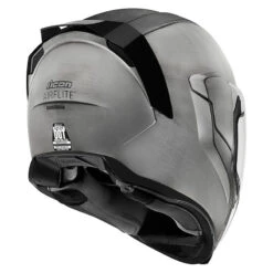 Icon Airflite Quicksilver Helmet, Silver -Scootik Bike Shop icon airflite quicksilver helmet silver image3