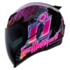 Icon Airflite Synthwave Helmet, Purple -Scootik Bike Shop icon airflite synthwave helmet purple