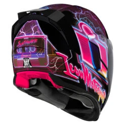 Icon Airflite Synthwave Helmet, Purple -Scootik Bike Shop icon airflite synthwave helmet purple image3