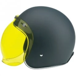 Bell 3-Snap Bubble Shield Yellow -Scootik Bike Shop large 180 BubbleVisor Yellow HlmtSd
