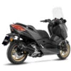 LeoVince 14077 Nero Slip-on Exhaust, Black For Yamaha XMAX '21- -Scootik Bike Shop leovince 14077 nero slip on exhaust black