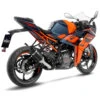LeoVince 14418E LV Pro Slip-on Exhaust, Carbon Fiber For KTM RC125 / RC390 Duke '22- 1 LeoVince 14418E LV Pro Slip-on Exhaust, Carbon Fiber For KTM RC125 / RC390 Duke '22- -Scootik Bike Shop leovince 14418e lv pro slip on exhaust carbon
