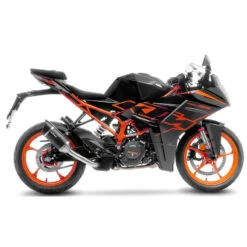LeoVince 14418E LV Pro Slip-on Exhaust, Carbon Fiber For KTM RC125 / RC390 Duke '22- -Scootik Bike Shop leovince 14418e lv pro slip on exhaust carbon image5