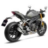 LeoVince 15247 LV-10 Stainless Slip-on Exhausts For Triumph Speed Triple 1200 RR/RS '21- -Scootik Bike Shop leovince 15247 lv 10 stainless slip on exhaust