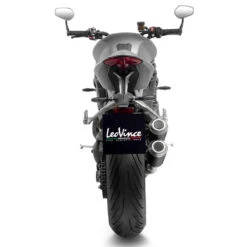 LeoVince 15247B LV-10 Black Slip-on Exhausts For Triumph Speed Triple 1200 RR/RS '21- -Scootik Bike Shop leovince 15247b lv 10 black slip on exhausts image3