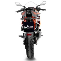 LeoVince 15501M GP Corsa Slip-on Exhaust, Matte Black For KTM RC 125/390 (2022-) -Scootik Bike Shop leovince 15501m gp corsa slip on exhaust black image3