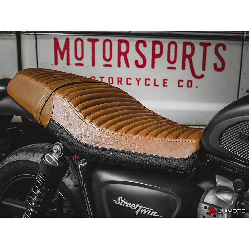 Luimoto 10152101 Vintage Classic Rider Seat Cover Triumph Street Twin (2016-) 6 Luimoto 10152101 Vintage Classic Rider Seat Cover Triumph Street Twin (2016-) - Image 4