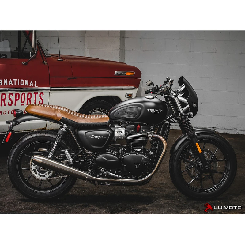 Luimoto 10152101 Vintage Classic Rider Seat Cover Triumph Street Twin (2016-) 8 Luimoto 10152101 Vintage Classic Rider Seat Cover Triumph Street Twin (2016-) - Image 6