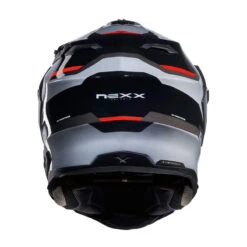 Nexx X.Wed 2 X-Patrol Helmet, Black / Silver / Red -Scootik Bike Shop nexx x wed 2 x patrol helmet black silver image3