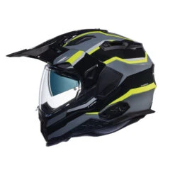 Nexx X.Wed 2 X-Patrol Helmet, Black / Titanium / Neon Yellow