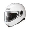 Nolan N100-5 Solid Helmet, Metal White -Scootik Bike Shop nolan n100 5 solid helmet metal white