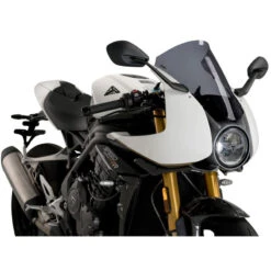 Puig 21262W R-Racer Windshield For Triumph Speed Triple 1200 RR (2021-) -Scootik Bike Shop puig 21262w r racer windshield image9